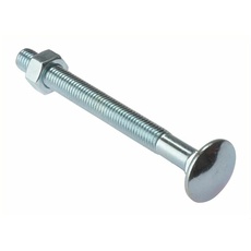 Carriage Bolt & Nut ZP M8 x 180mm Bag 10