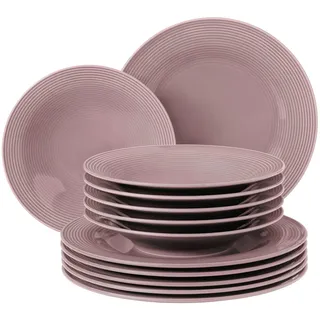 SELTMANN WEIDEN Beat Tafelservice 12-tlg. rosa unifarben