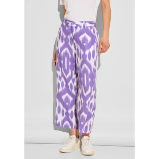 STREET ONE Damen, 7/8 Culotte Leinenhose smell of lavender,36W/26L