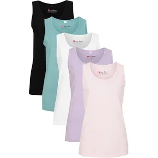 Longtop BONPRIX, Damen, Gr. 40/42 (M), lila (hellviolett, rauchsalbei, kristallrosa, schwarz, weiß), Jersey, Obermaterial: 100% Baumwolle, unifarben, figurumspielend Po-bedeckend, Rundhals, eingefasste Kante, Tops Longtop, figurumspielende Passform, po-bedeckend