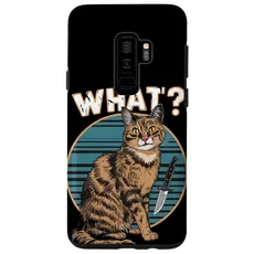 Hülle für Galaxy S9+ Katze Messer Design Witzige Tier Katzen