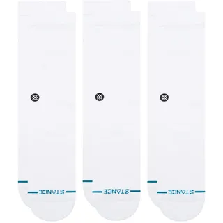 Stance Icon Herren Socken 3er-Pack,White,L