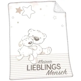 Herding Baby Best Kuscheldecke Soft-Plush, Kleiner Lieblingsmensch, 75 x 100 cm