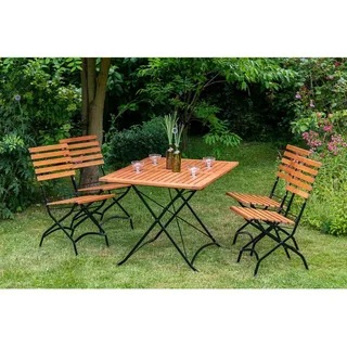 Merxx Stuhl Schlossgarten Gartenstuhl 47 x 86 x 59 cm braun 2 St.