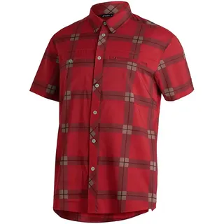 Maier Sports Kasen Kurzarmhemd Rot kariert 52