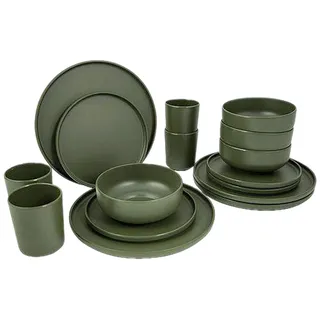 Bo-Camp - Industrial Collection - Essgeschirr - Patom - 16-Teilig - Grün