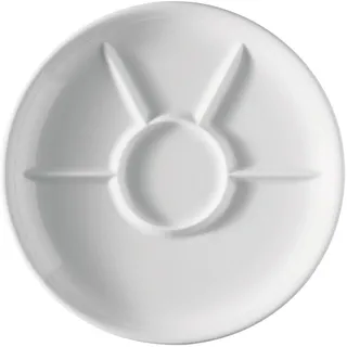 Thomas Trend Fondueteller, Grillteller, Porzellan, Weiß, Spülmaschinenfest, 27 cm, 15313