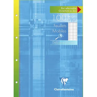 Clairefontaine 5x Notizblöcke Pupitre DIN A4 80 Blatt, blanko Sortiert 8150C