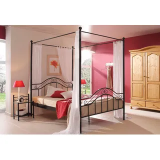 Home Affaire Metallbett 140 x 200 cm Schwarz