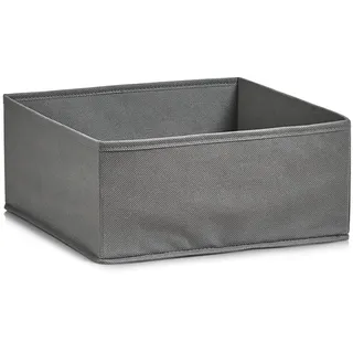 Zeller Aufbewahrungsbox 28 x 13 cm Kunststoff Grau L (Large)
