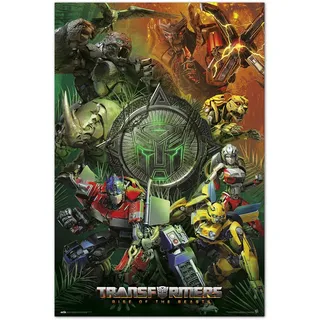 Grupo Erik Poster Transformers Rise of the Beasts - Wanddeko Wohnzimmer oder Schlafzimmer - Größe 61 x 91 - Offizieller Fanartikel