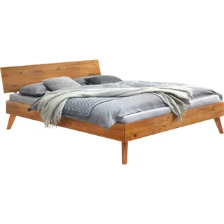 Hasena Massivholzbett Ancona 200 x cm Holz Braun Wildeiche