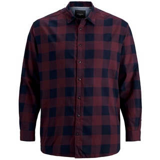 JACK & JONES Herren Jjegingham Twill Shirt L/S Ps Noos Hemd, Dusty Olive, 4XL Große Größen EU