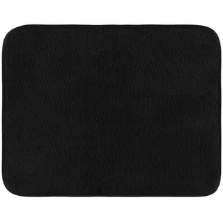 Mikrofasermatte Geschirr 39/50 cm , Schwarz , Textil , 39x50 cm , Heimtextilien, Geschirrtücher & Schürzen, Geschirrtücher