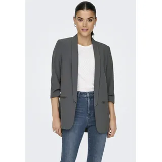 Only Damen, BLAZER ONLElly 3/4 LIFE Sakko mit Dreiviertel-Ärmeln 15197451 Magnet 36