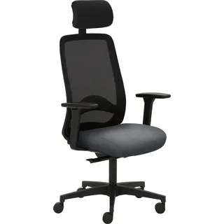 Mayer Sitzmöbel Drehstuhl »2228« () höhenverstellbare Armlehnen, Kopfstütze, Sitztiefenverstellung, grau