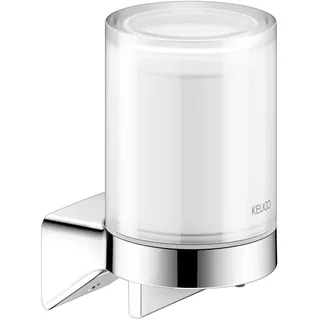 KEUCO AVENO Seifenspender für Flüssigseife, Füllmenge 180 ml, Echtkristall-Stulpgas mattiert, 14652019000, Farbe: Verchromt