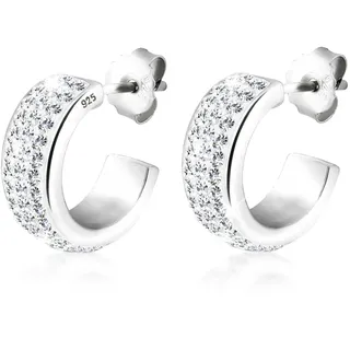 Elli Creolen Kristalle Silber 925