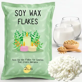 Kerzenwachs zum Gießen Sojawachs für Kerzen, 2LB Prämie Wachs für Kerzen | Kerzenwachs Granulat, Natürliches Soja Wachs für Kerzen Wachs zum Giessen, Wachs zum Kerzen Gießen für Kerzenherstellung