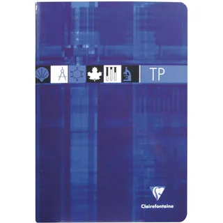 Clairefontaine 3177C - Packung mit 10 Heften, geheftet, ideal für wissenschaftlichen Fächer, DIN A4 21x29,7 cm, 32 Blatt, französische Lineatur 90g / blanko 125g, farbig sortiert, 1 Pack