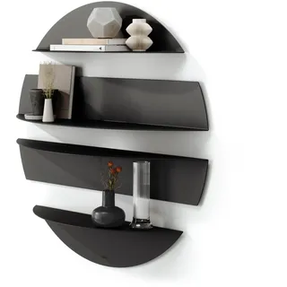 Umbra Solis Wandregal 76 x 76 x 19 cm Schwarz