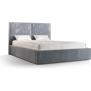 Roe Furniture | Boxspringbett - APOLLO - 180x200 cm - Hellgrau - mit Bettgestell und Bettkasten - Tagesbett - Polsterbetten - Bett Schlafzimmer - Hellgrau