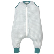 molis&co. 1.0 TOG. Baby-Schlafsack mit Füßen. Größe: 70 cm (1 Jahr). Ideal für Übergang. Adriatic Check. 100% Baumwolle. (Oeko-TEX 100).