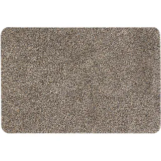 Andiamo Fußmatte innen Samson – waschbare Baumwoll-Schmutzfangmatte - rutschfest, saugstark & hochwertig - Fußabtreter für den Eingang | 40 x 60 cm, Granit
