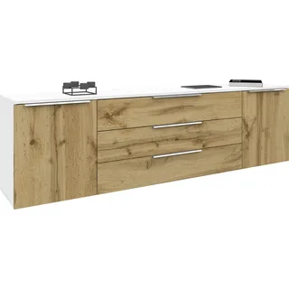 borchardt Möbel Oliva 200 x 53 x 35 cm weiß / eiche