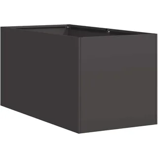 vidaXL Pflanzkübel Schwarz 40x80x40 cm Kaltgewalzter Stahl