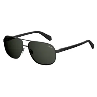 Polaroid Herren Pld 2059/S M9 003 60 Sonnenbrille, Schwarz (Matt Black/Gym Grey), EU