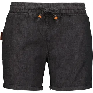 Alife and Kickin Damen JaneAK Shorts, Black Denim, S
