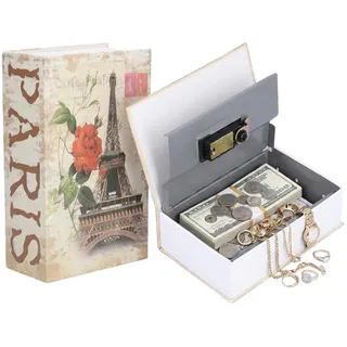 Hapivida Security Box, Umleitungsbuch Versteckter Safe mit 2 Schluessel | Tresor für Zuhause mit SchlüSsel Geldkassette Klein Spardose Buch Versteckter Safe Lock Box Sicher für Schmuck Geld Bargeld