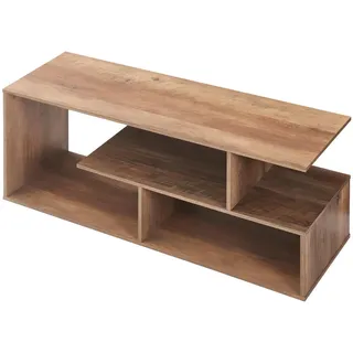 [en.casa] Anän Fernsehtisch Lowboard 100 x 29,5 x 42 cm Walnussfarben Spanplatte
