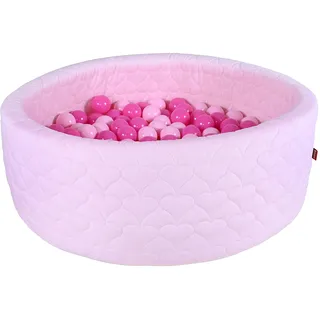 Knorrtoys Bällebad soft cosy heart rose inkl. 300 Bälle soft pink