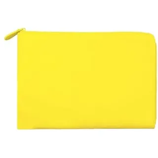 Xoopar - Laptophülle aus recyceltem Leder, 340 x 240 x 25 mm, ideal zum Transport und zum Schutz Ihres Computers in Aller Sicherheit und mit Stil – INE Laptop, Gelb