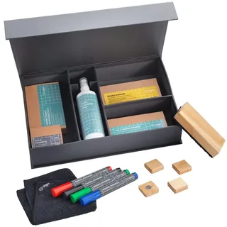 SIGEL MU021 mobiles Whiteboard Meet up, magnetisch, beidseitig nutzbar, 90x180 cm, mit schwarzem Alurahmen