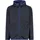 CMP Kinder-Knit-Tech-Jacke mit fester Kapuze B Blau-Hellblau 140