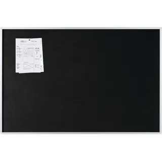 Bi-Office Filztafel New Generation, Pinnwand mit Aluminiumrahmen, 60 x 45 cm, Schwarz