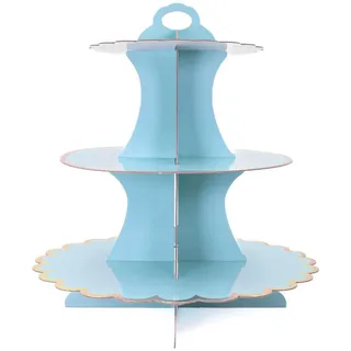 Intirilife Tortenständer aus Karton , Kunststoff , 30x33x30 cm , Geschirr, Tischkultur & Serviergeschirr, Servierplatten