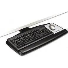 3M Adjustable Keyboard+Mouse Tray, Maus + Tastatur Zubehör, Schwarz