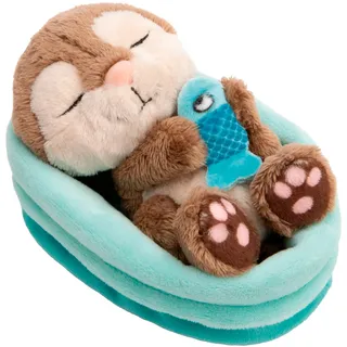 NICI Sleeping Pets Otter mit Fisch 12 cm bunt