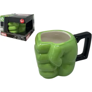 Hulk Marvel Avengers Keramik Tasse 3D Mug Muster Tasse 430ml dreidimensionale Figur Kinder Frühstücksschale zum Sammeln
