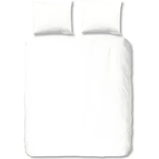 HIP Bettwäsche-Set Uni 240 x 200/220 cm Weiß - Weiß