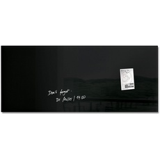 Bild GL240 Magnettafel Glas 130,0 x 55,0 cm schwarz