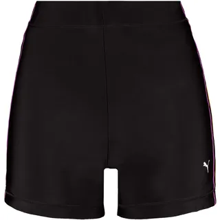 Bikini-Hotpants PUMA, Damen, Gr. M, N-Gr, schwarz, Obermaterial: 80% Polyamid, 20% Elasthan, unifarben mit Farbeinsatz, Badehosen Bikini-Hotpants, mit sportlichen Streifendetails