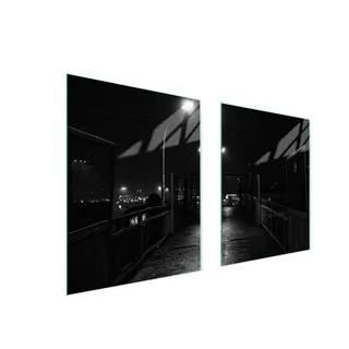 Herdschutz & Schneidebrett Glas 85x52cm Street Design