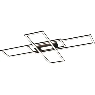 just light. LED-Deckenleuchte Asmin Alu, Eisen, Stahl & Metall Schwarz