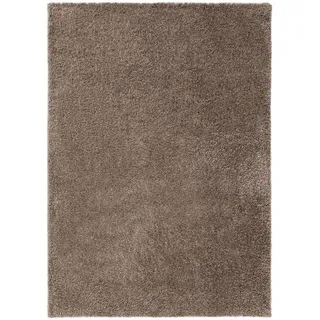 benuta Hochflorteppich Soho Taupe 240x340 cm , Kunststoff , Rechteckig , 240x340 cm , pflegeleicht , Teppiche und Böden, Teppiche, Hochflorteppiche & Shaggys