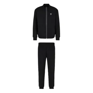 EA7 für Herren. 8NPV56_PJ4EZ Hochwertiges schwarzes Halstuch (XXS), Lässig, Sportlich, Multisport, Polyester